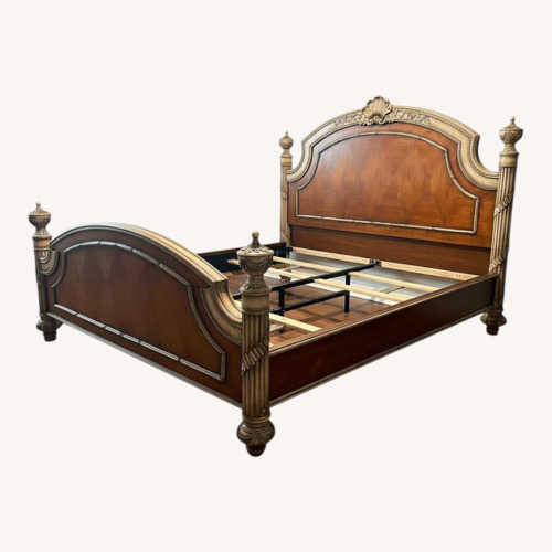 Used Solid Wood King Bed for sale on AptDeco