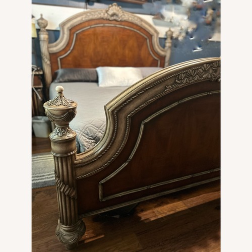 Used Solid Wood King Bed for sale on AptDeco