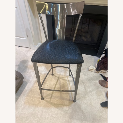Used Theodores Black Metal Stool for sale on AptDeco