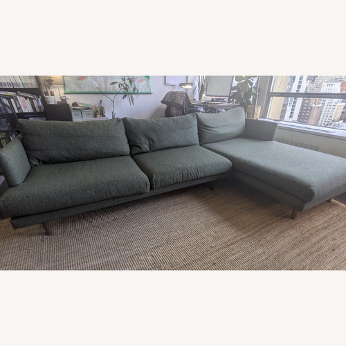 Used Article Burrard Green Sectional for sale on AptDeco