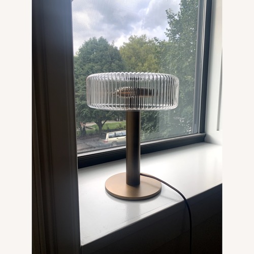 Used Soho Home Gold Brass Table Lamp for sale on AptDeco