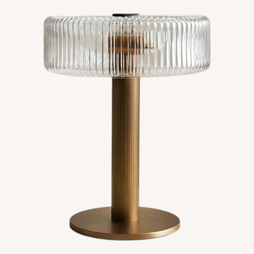 Used Soho Home Gold Brass Table Lamp for sale on AptDeco
