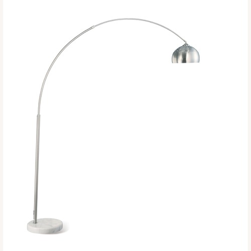 Used Bed Bath & Beyond Silver Metal Floor Lamp for sale on AptDeco
