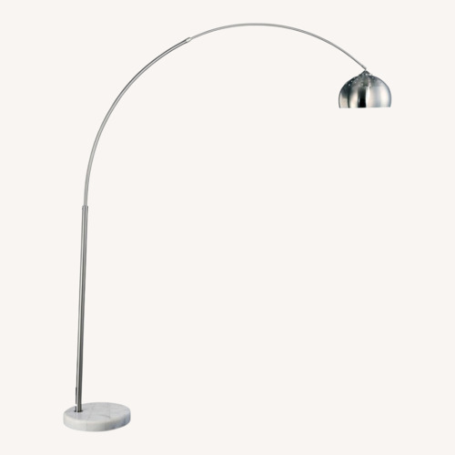 Used Bed Bath & Beyond Silver Metal Floor Lamp for sale on AptDeco
