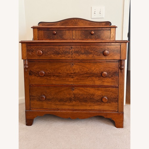Used Treasure of a Figured Wood 5-Drawer Dresser for sale on AptDeco