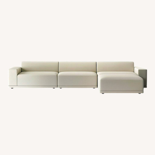 Used CB2 Faible White 3+ Piece Sectional for sale on AptDeco