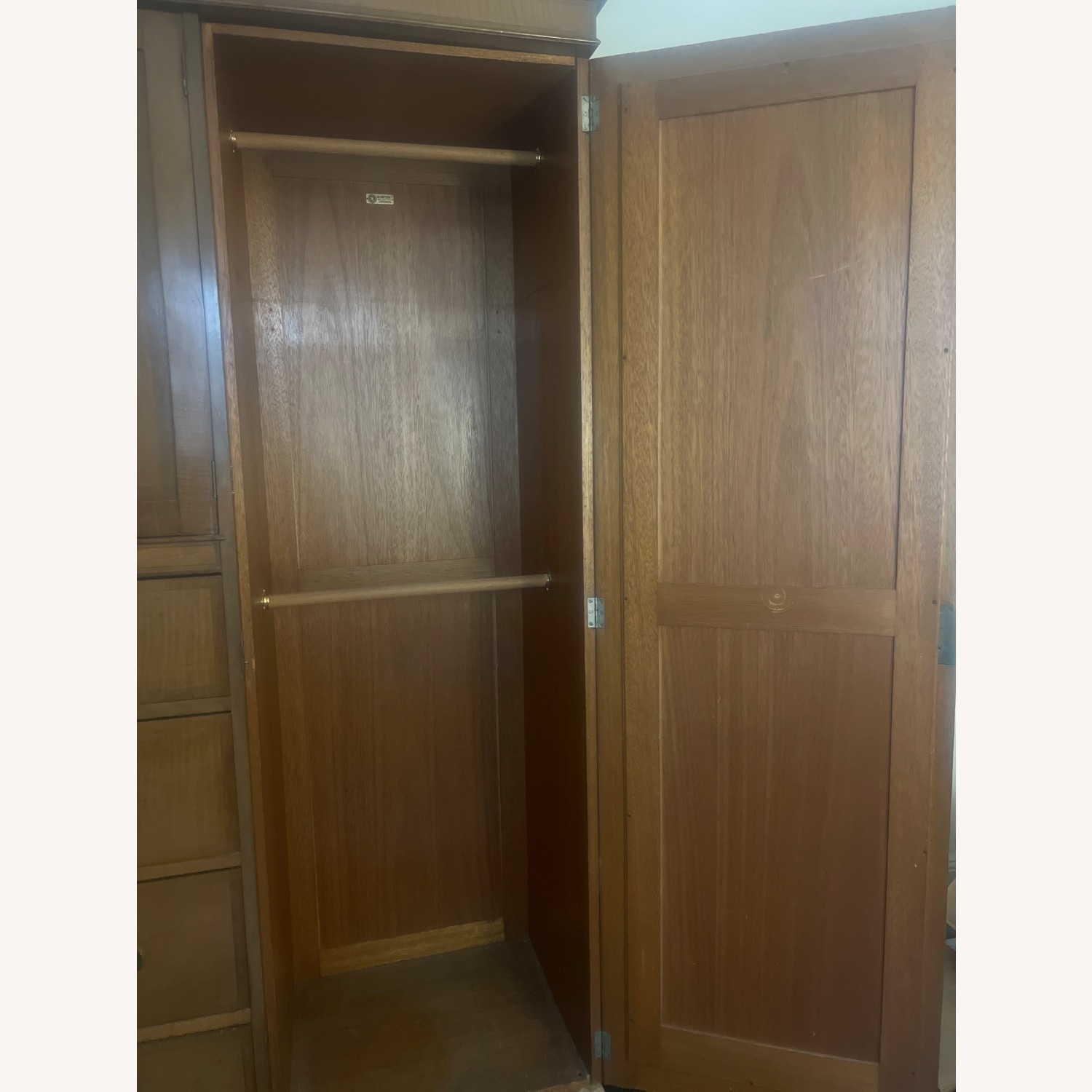 Antique Wardrobe with Inlay Detail - image-5