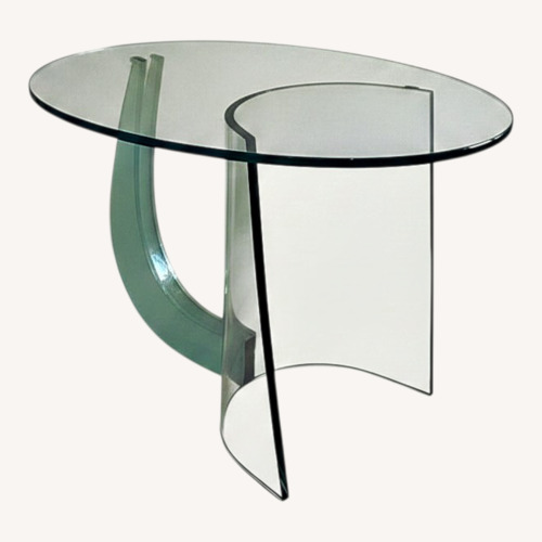 Used Transparent Glass Side Table for sale on AptDeco