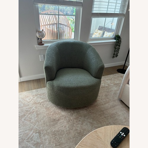 Used Walmart Boucle Swivel Accent Chair for sale on AptDeco