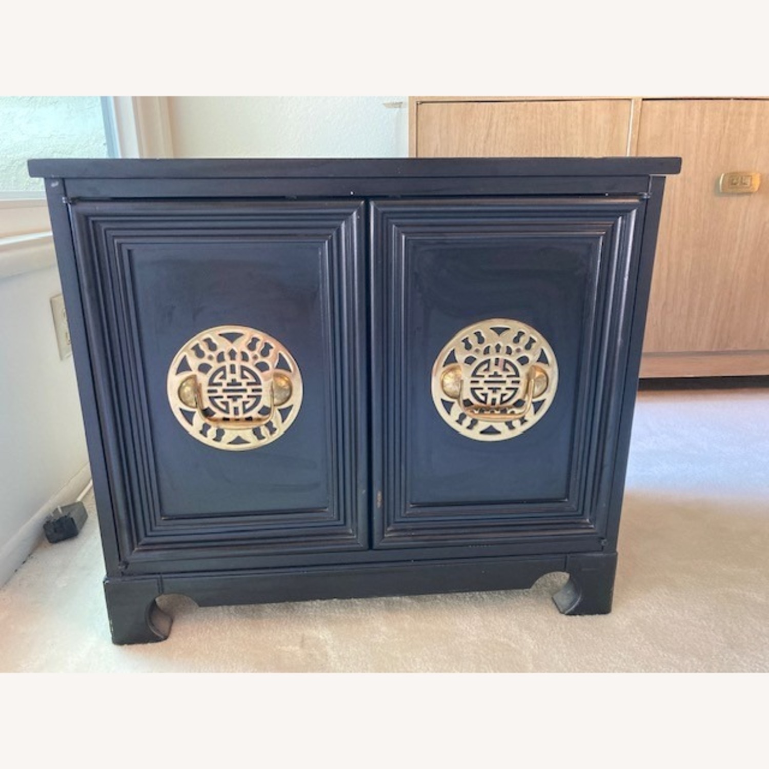 Black Asian Design Side Cabinet - image-4