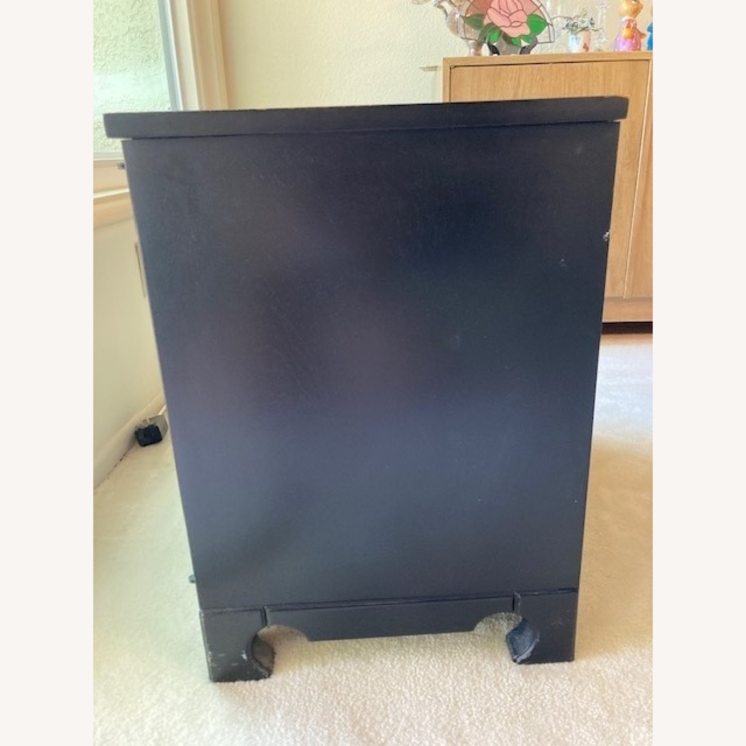 Black Asian Design Side Cabinet - image-3