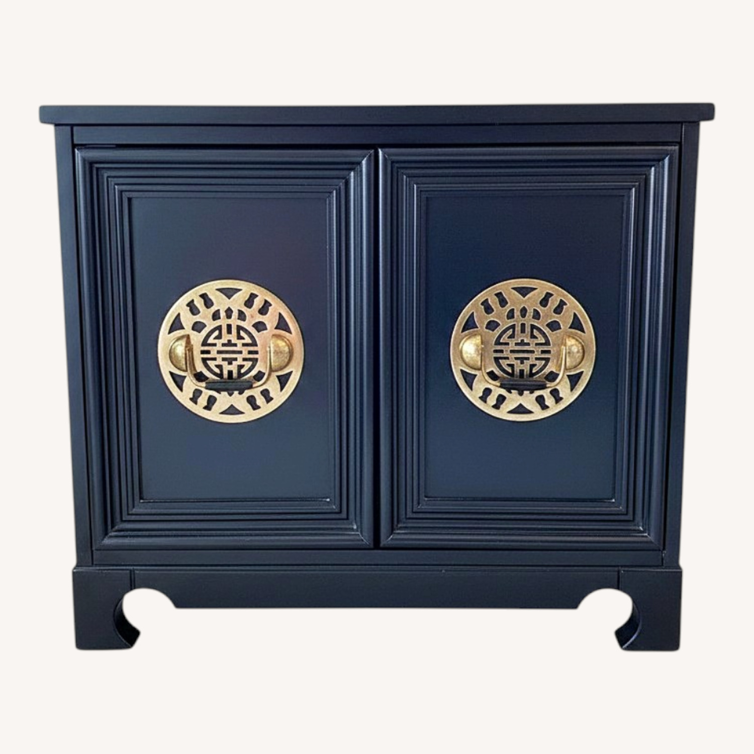 Black Asian Design Side Cabinet - image-0