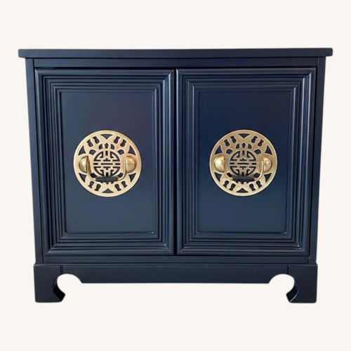 Used Black Asian Design Side Cabinet for sale on AptDeco