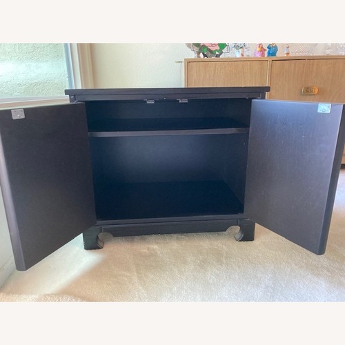 Used Black Asian Design Side Cabinet for sale on AptDeco