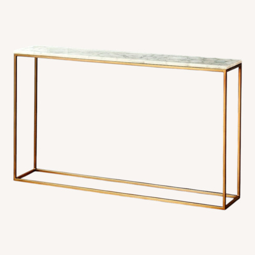 Used CB2 Iris White Agate Console Table for sale on AptDeco