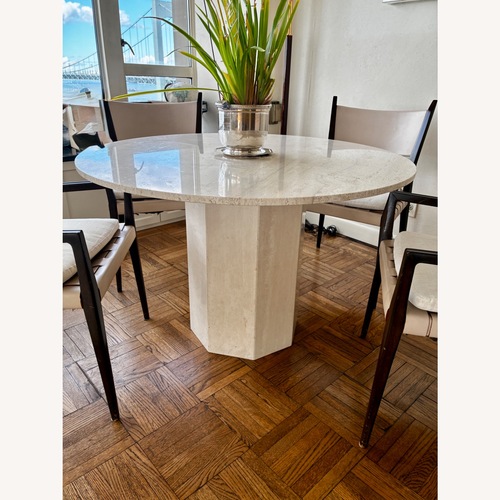 Used Design Within Reach Travertine Stone Table for sale on AptDeco