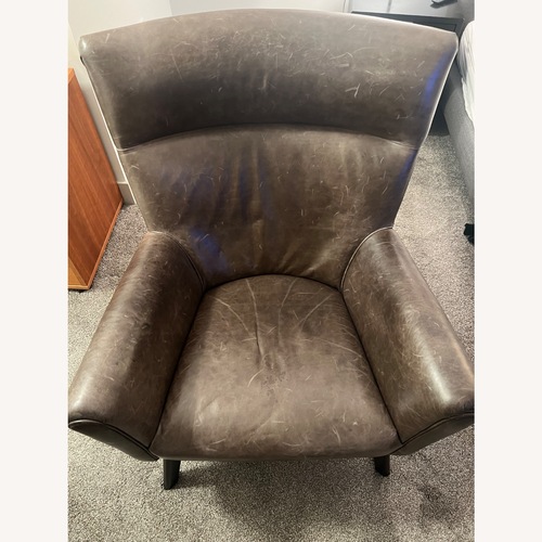 Used Room & Board Boden Dark Brown Leather Armchair for sale on AptDeco