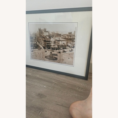 Used Vintage Black/White Photo of Columbus Circle  for sale on AptDeco