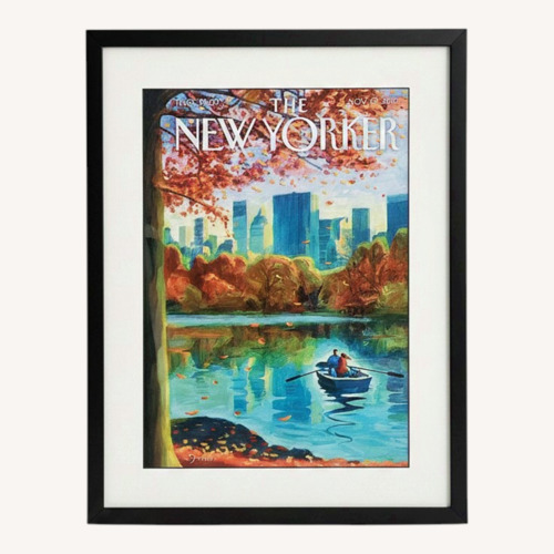 Used New Yorker Cover Fall Boat Lake for sale on AptDeco
