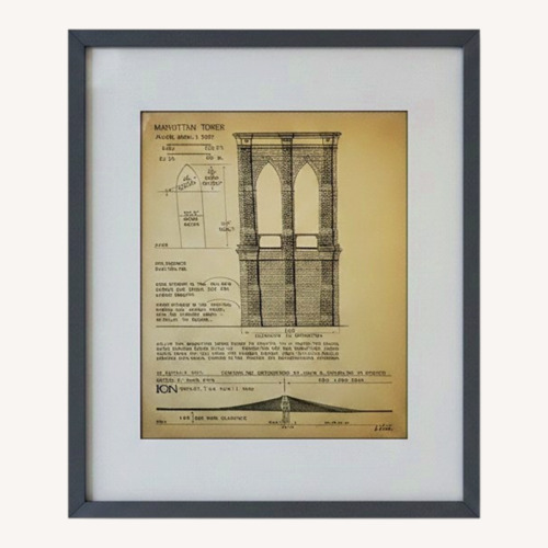 Used Brooklyn Bridge Design Drawings for sale on AptDeco