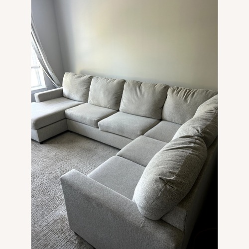 Used Ashley Furniture 3+ Piece Sectional (Color: Linen) for sale on AptDeco
