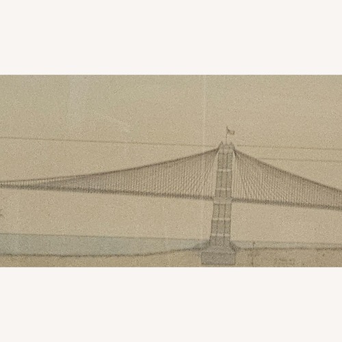 Used Brooklyn Bridge Design Drawing Full View for sale on AptDeco