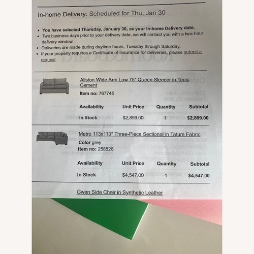 Used Room & Board Allston 75" Sleeper Sofa for sale on AptDeco
