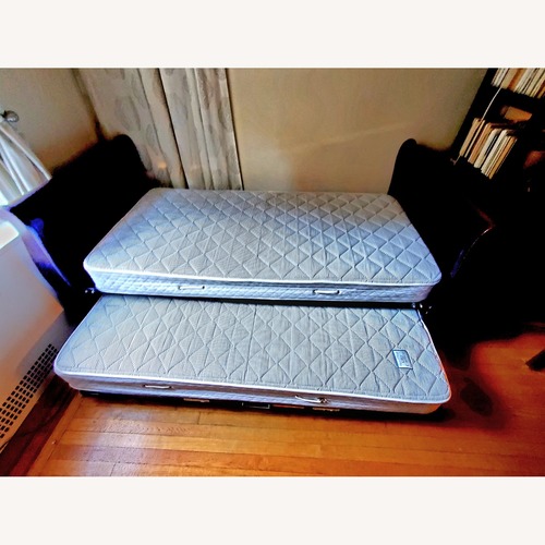 Used Charles P. Rogers Dark Brown Wood Daybed for sale on AptDeco