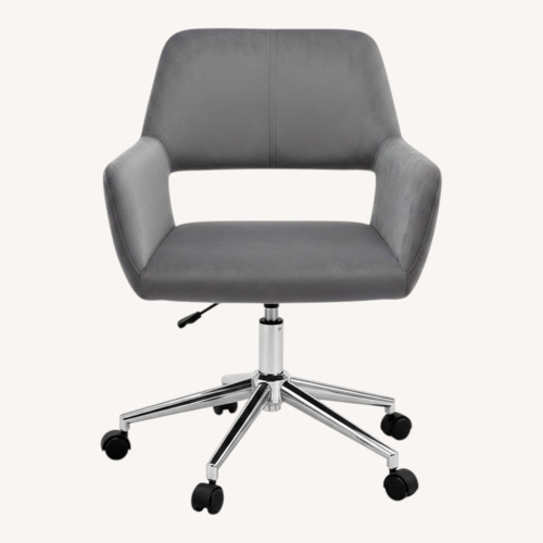 Used Grey Swivel Task Height Adjustable Office Chair for sale on AptDeco