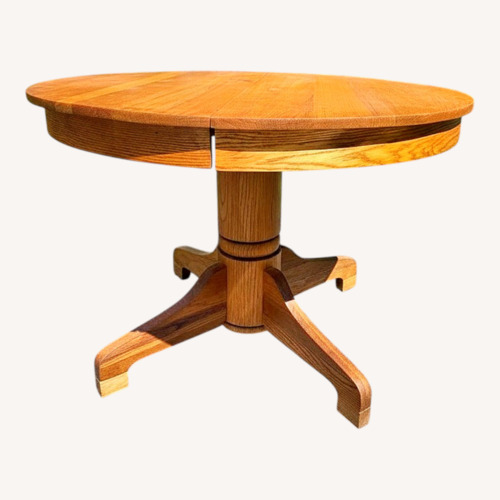 Used Vintage Mission-style Expandable Oak Dining Table for sale on AptDeco