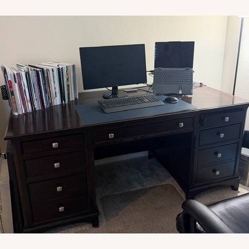 Used Large Desk and Office Chair for sale on AptDeco