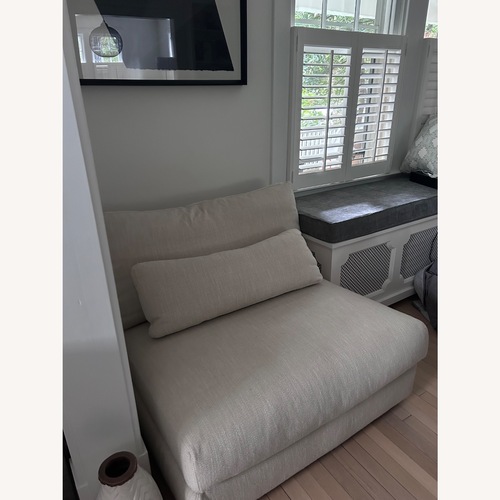 Used Restoration Hardware Lugano Natural Accent Chair for sale on AptDeco