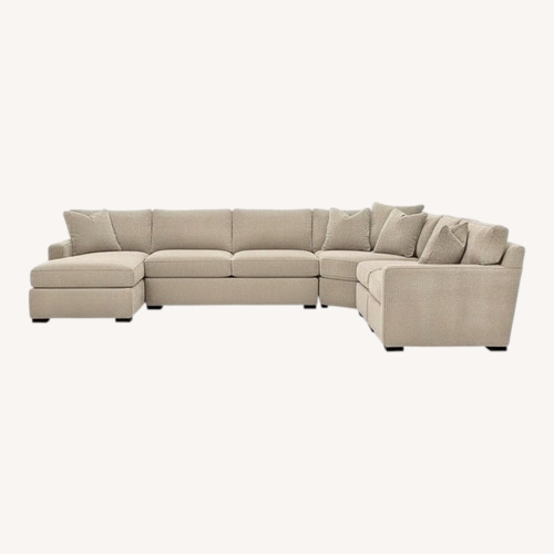 Used Macy's Radley 5-Pc. Fabric Chaise Sectional Sofa for sale on AptDeco
