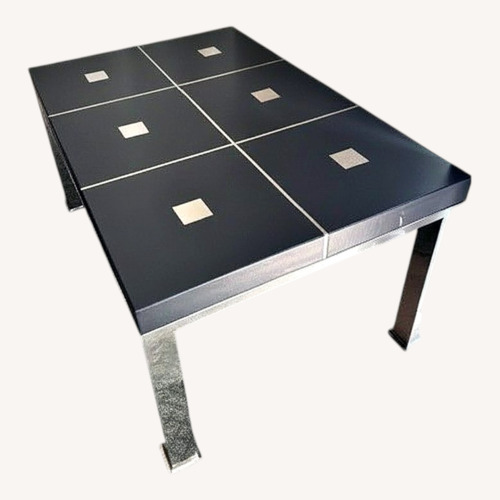 Used Vintage/Antique Finds Black Metal Coffee Table for sale on AptDeco