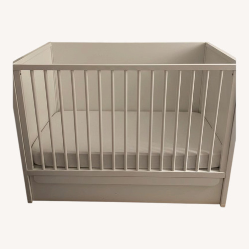 Used Pottery Barn Kids White Wood Crib for sale on AptDeco