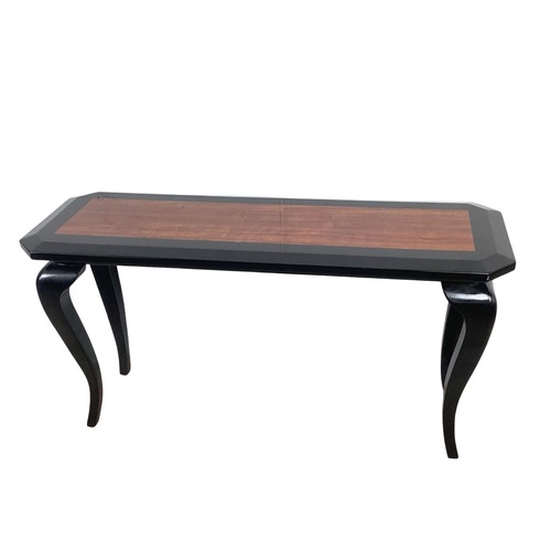 Used Postmodern Black Lacquer Console Table for sale on AptDeco