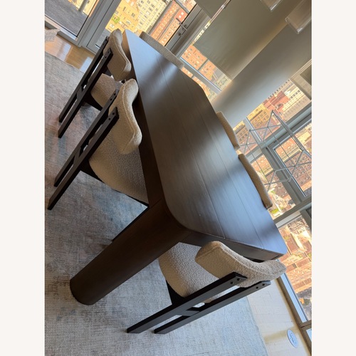 Used Plank + Beam Walnut 60” Dining Table for sale on AptDeco