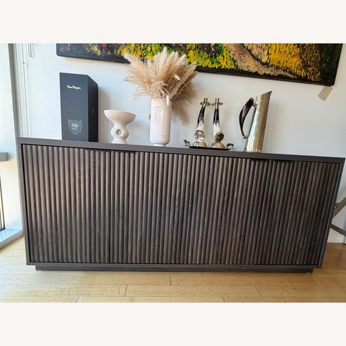 Used Dark Brown Wood Sideboard for sale on AptDeco