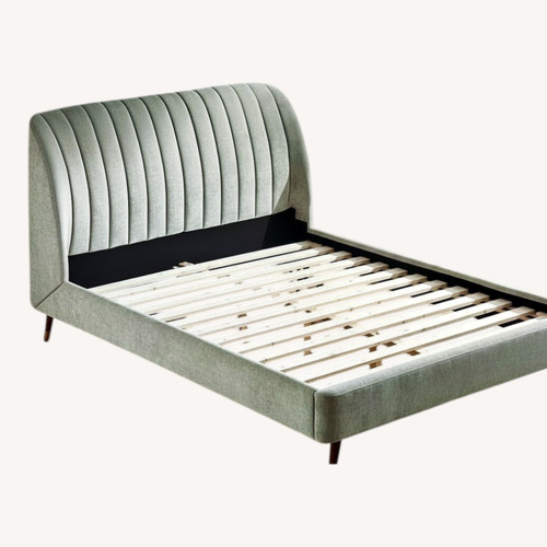 Used Castlery Light Gray Metal Queen Bed for sale on AptDeco