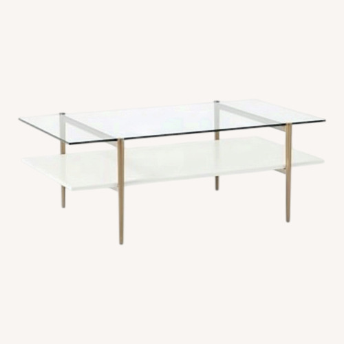 Used West Elm Mid-Century Art Display Coffee Table for sale on AptDeco