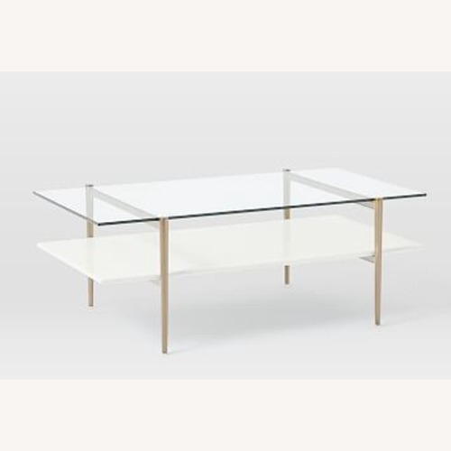 Used West Elm Mid-Century Art Display Coffee Table for sale on AptDeco