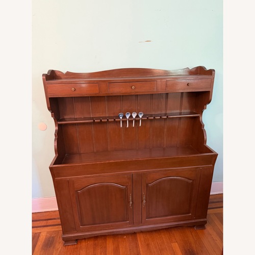 Used Dark Brown Wood Sideboard for sale on AptDeco