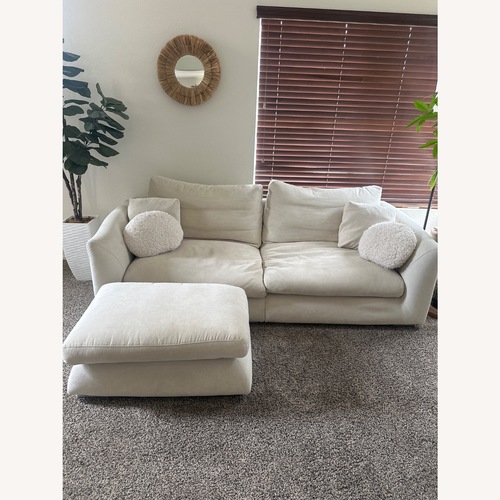 Used Natural Cream Cloud 3+ Seater Sofa for sale on AptDeco