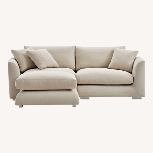 Used Natural Cream Cloud 3+ Seater Sofa for sale on AptDeco