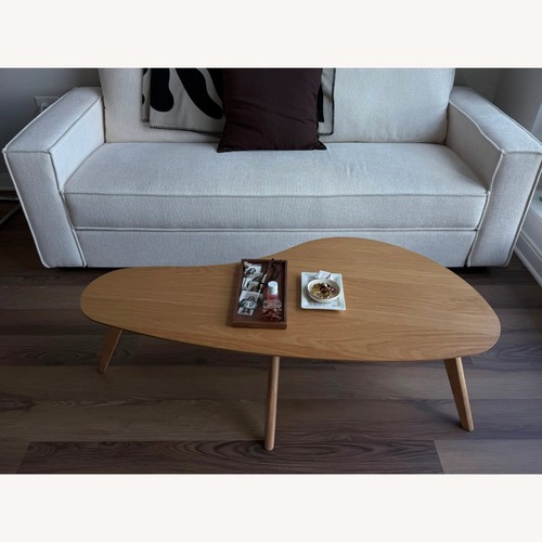 Used Mercury Row Campanelli Light Oak Coffee Table for sale on AptDeco