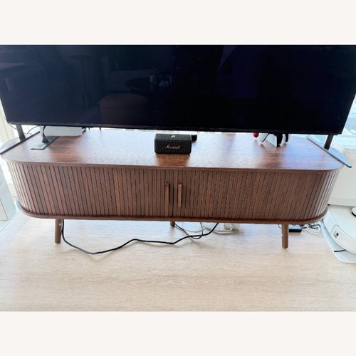 Used George Oliver 59-inch Fluted TV Stand for sale on AptDeco