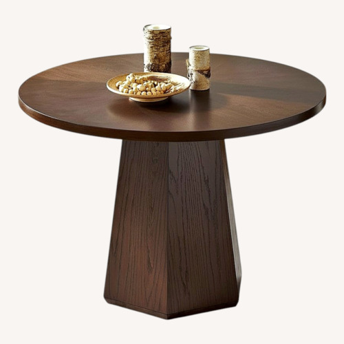 Used Wayfair George Oliver Stuart Round Dining Table for sale on AptDeco