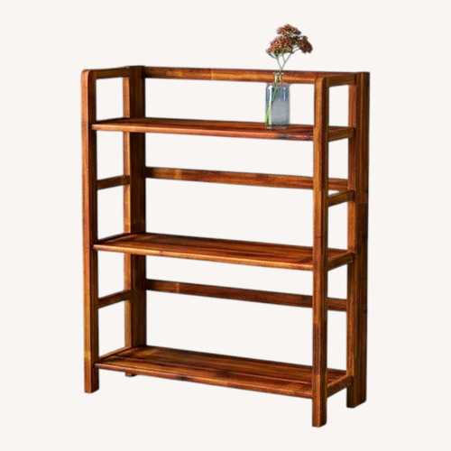 Used Wayfair Union Rustic Jil Folding Wood Bookcase for sale on AptDeco