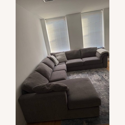 Used Raymour & Flanigan Dark Gray 3+ Piece Sectional for sale on AptDeco