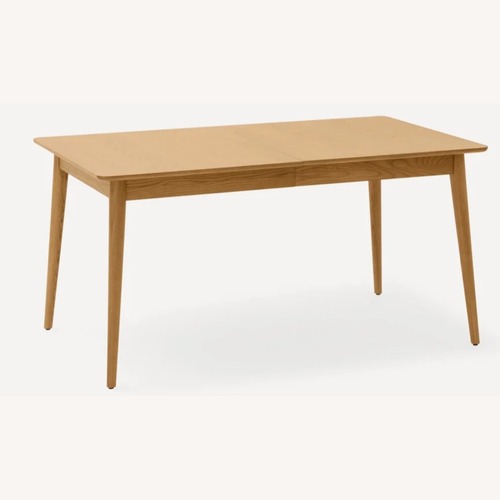 Used Burrow Light Brown Wood Dining Table for sale on AptDeco